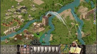 Strong Hold Crusaders Extreme Campaigns walkthrough Part 9  Rivers Fork [upl. by Jordan]