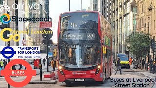 Buses At Liverpool Street Station [upl. by Ddart168]