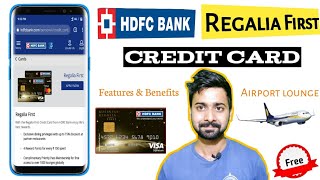 HDFC Regalia First Credit Card  Features amp benefits Explain full details HDFC Regalia [upl. by Amery]