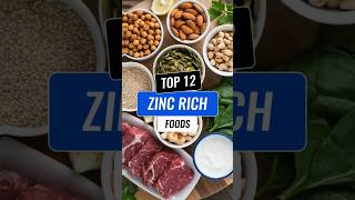 Top 12 ZincRich Foods You Need in Your Diet zincbenefits immuneboostingfoods zincfoods [upl. by Moulton738]