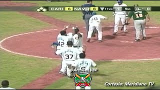 Magallanes deja en el terreno a Caribes  Caribes de Oriente vs Navegantes del Magallanes 20012002 [upl. by Horatio]