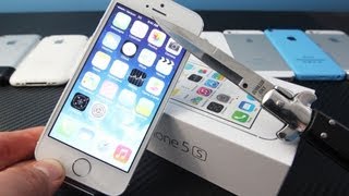 iPhone 5S Unboxing Hands On amp First Impressions [upl. by Dimond]