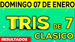 Sorteo Tris de las Siete y Tris Clásico del Domingo 7 de Enero del 2024 😱🤑💰💵 [upl. by Nivag893]