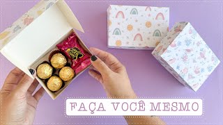 DIY  CAIXA DE PAPEL COM APENAS UMA FOLHA  COMO FAZER [upl. by Wixted]