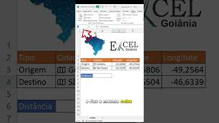 Calcular Distância entre Cidades no Excel Coordenadas [upl. by Sedgewinn]