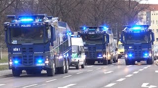 Polizei Großeinsatz 1FC Magdeburg vs FC Hansa Rostock [upl. by Introk617]