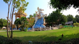 Wat Thewa Sangkharam Kanchanaburi Thailand 4K [upl. by Meihar190]