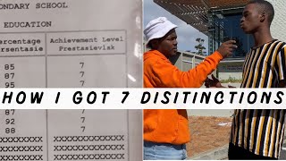 HOW I GOT 7 DISTINCTIONS IN MATRICGrade 12 Study tips [upl. by Roderic]