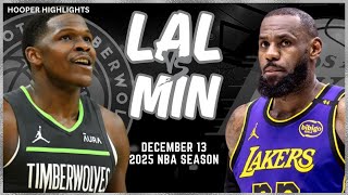 Los Angeles Lakers vs Minnesota Timberwolves Full Game Highlights  Dec 13  2025 NBA Season [upl. by Leasia109]