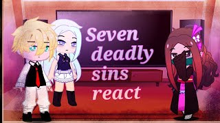 Seven deadly sins react to nezukoOriginalSDS x Demon slayer [upl. by Sammy897]