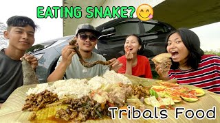 Tribals food Mukbang 🐌 🪱🦀🐛🐚 inglishmaker [upl. by Gaskin]