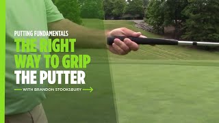 How to Grip the Putter to Improve Your Putting  Titleist Tips [upl. by Suoirrad]