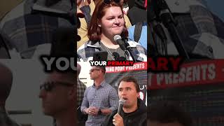 Student asks why Charlie kirk is AGAINST Kamala Harris⁉️✅❌ charliekirk debate [upl. by Ninette]