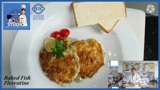 Baked Fish Florentine  French Classic  Chefs of IIHM [upl. by Etam376]