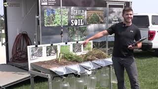 NRCS presents a rainfall simulator in NW Wisconsin [upl. by Ennasor381]