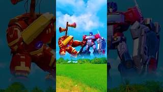 Summon optimus prime to fight siren head hulkbuster and save iron manshorts [upl. by Bil858]