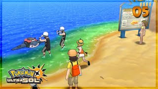 Pokémon Ultra Sol  05  El Team Skull en la playa [upl. by Meelak]