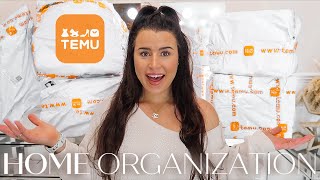 HUGE TEMU HAUL  2024 HOME ORGANIZATION amp STORAGE PRODUCTS 📦  WHAT I ORDERED VS WHAT I GOT [upl. by Alhak]