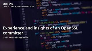 Experience and insights of an OpenSSL committer [upl. by Shayne]