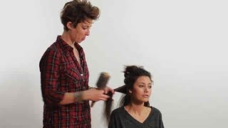 How to Straighten Hair with Round Brush  Cute Hairstyles [upl. by Latsyrcal870]