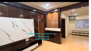 Idno426 1680sft 3BHK Fully furnished flat for sale at shyamala gardens hnk  call9573042648 [upl. by Ahsinad]