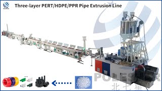 PEX PIPE EXTRUSION LINEPERT PIPE PRODUCTION LINEPE PIPE MANUFACTURING MACHINE [upl. by Bohon524]