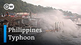 Philippines hit by Typhoon Vongfong  DW News [upl. by Nabatse]