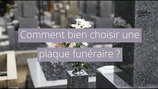 Comment bien choisir la plaque funéraire [upl. by Yve]