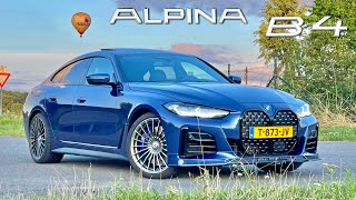 2024 Alpina B4 Gran Coupe  318kmh REVIEW on AUTOBAHN [upl. by Clarita]