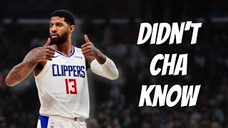 The Smoothest Player In The NBA  Paul George Mix “Didn’t Cha Know”  Erykah Badu Theme Song ᴴ ᴰ [upl. by Wayolle348]