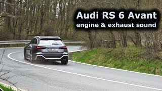 2021 Audi RS6 Avant  engine amp exhaust sound [upl. by Yrro]