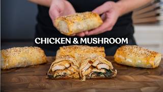 Flaky Chicken and Mushroom Filo Recipe [upl. by Eido]