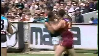 Alastair Lynch  fight in his last game as seen on the Footy Show 0192011 [upl. by Soinski220]