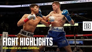 HIGHLIGHTS  Ryan Garcia vs Luke Campbell [upl. by Arved755]