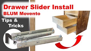 Installation of the BLUM Movento Drawer Slider [upl. by Ienttirb]