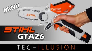 🔥DIE KLEINSTE AKKU KETTENSÄGE der WELT😱  Stihl Akku Kettensäge GTA26  Review amp Test [upl. by Klehm643]