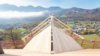 BauUpdate Bereit fürs Dach SunleitnResidenz im Salzkammergut nächster Bauabschnitt 🚧 [upl. by Rraval]