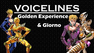 Golden Experience amp Giornos Voice Lines [upl. by Gainer]