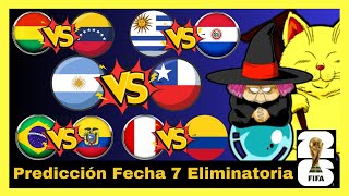 Análisis y Pronósticos Fecha 7 Eliminatoria sudamericana 🇦🇷 🇧🇴 🇧🇷 🇨🇱 🇨🇴 🇪🇨 🇵🇪 🇵🇾 🇺🇾 🇻🇪 [upl. by Eidnim703]