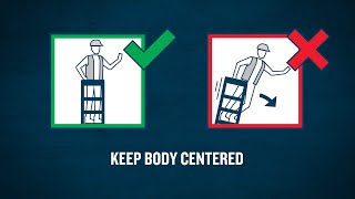 Werner Ladder  Safety Instructions  Keep Body Centered LEANSAFE ENGLISH [upl. by Ewan]