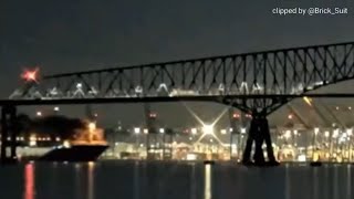 RAW Cargo ship loses power crashes into the Baltimore Bridge [upl. by Anisah87]