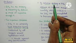 Oxidation  Fabrication of IC [upl. by Alan25]