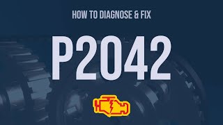 How to Diagnose and Fix P2042 Engine Code  OBD II Trouble Code Explain [upl. by Yolane]