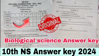 💯10th biological science Answer key 2024ap 10th class biological science answer key 2024 [upl. by Arnaud]