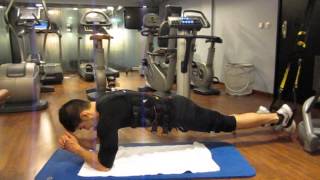 Miha bodytec  Plancha abdominal con trabajo de pierna [upl. by Eillas908]