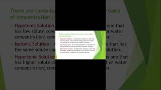 Hypotonic Hypertonic amp Isotonic solution shorts science biologyclass9 biology shortvideo [upl. by Atinej]