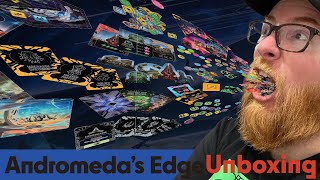 Andromedas Edge  Board Game Unboxing amp Comparison [upl. by Yrag]