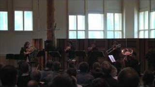 IWB Live at ITG 2008  Bach Violin Concerto in A minor arranged for Brass Quintet  1st movement [upl. by Annahtur125]