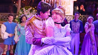 Disney Sweethearts’ Nite Royal Cavalcade amp Princess Ball  Disneyland After Dark 2024 4K POV [upl. by Nosylla]