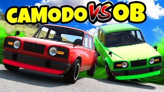 OB vs CAMODO Escape the ACID Flood Challenge in BeamNG Drive Mods [upl. by Eibba]